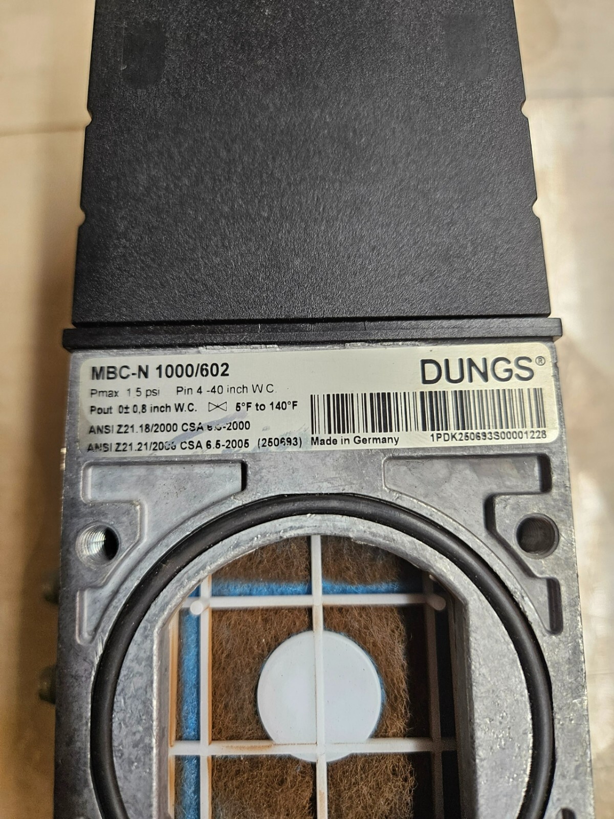 DUNGS MBC-N 1000/602 Gas Valve / Gas-Air Ratio Regulator – 110V