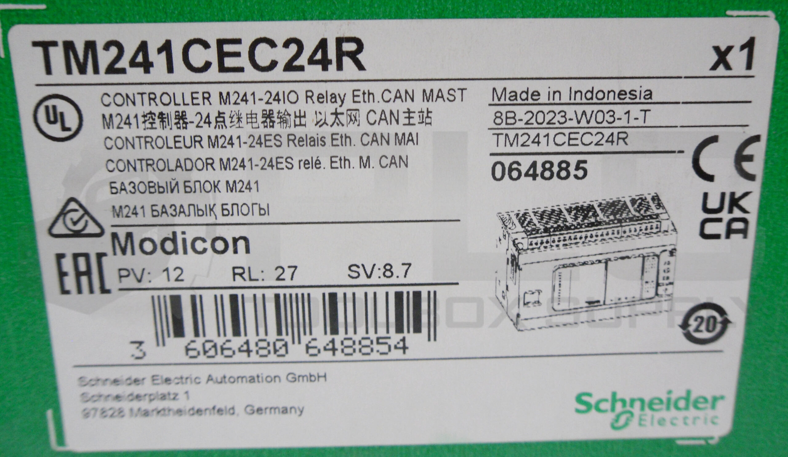NEW SCHNEIDER TM241CEC24R MODICON M241 LOGIC CONTROLLER