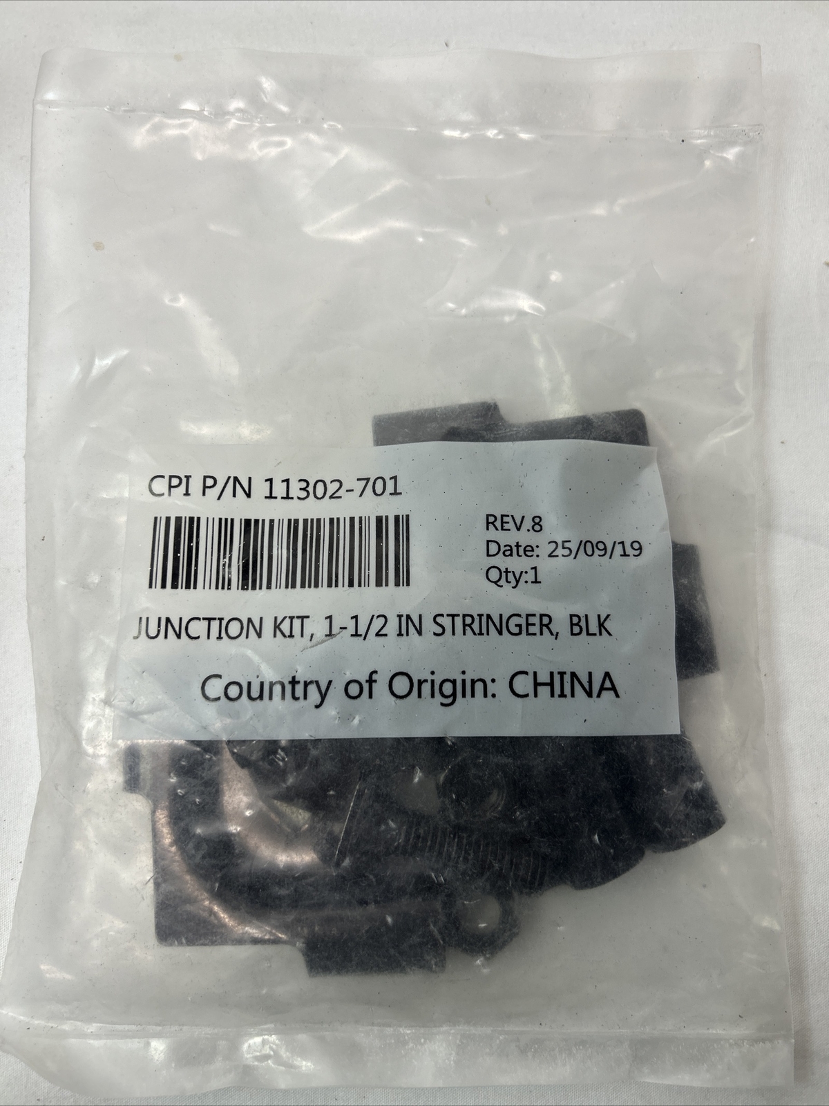 CHATSWORTH CPI JUNCTION KIT, 1-1/2 IN. STRINGER, BK, 11302-701, NEW IN PACKAGE