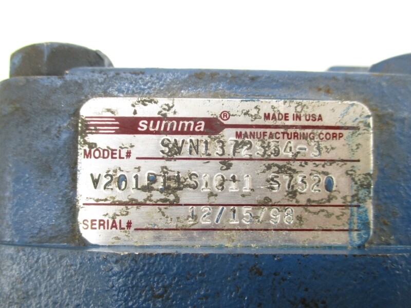 SUMMA V201P11S101157520 SVN1372554-3 UNMP