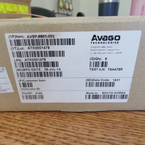 AVAGO AVSP-8801-002 Qty of 1 per Lot 8-Channel Unidirectional Retimer That Oper