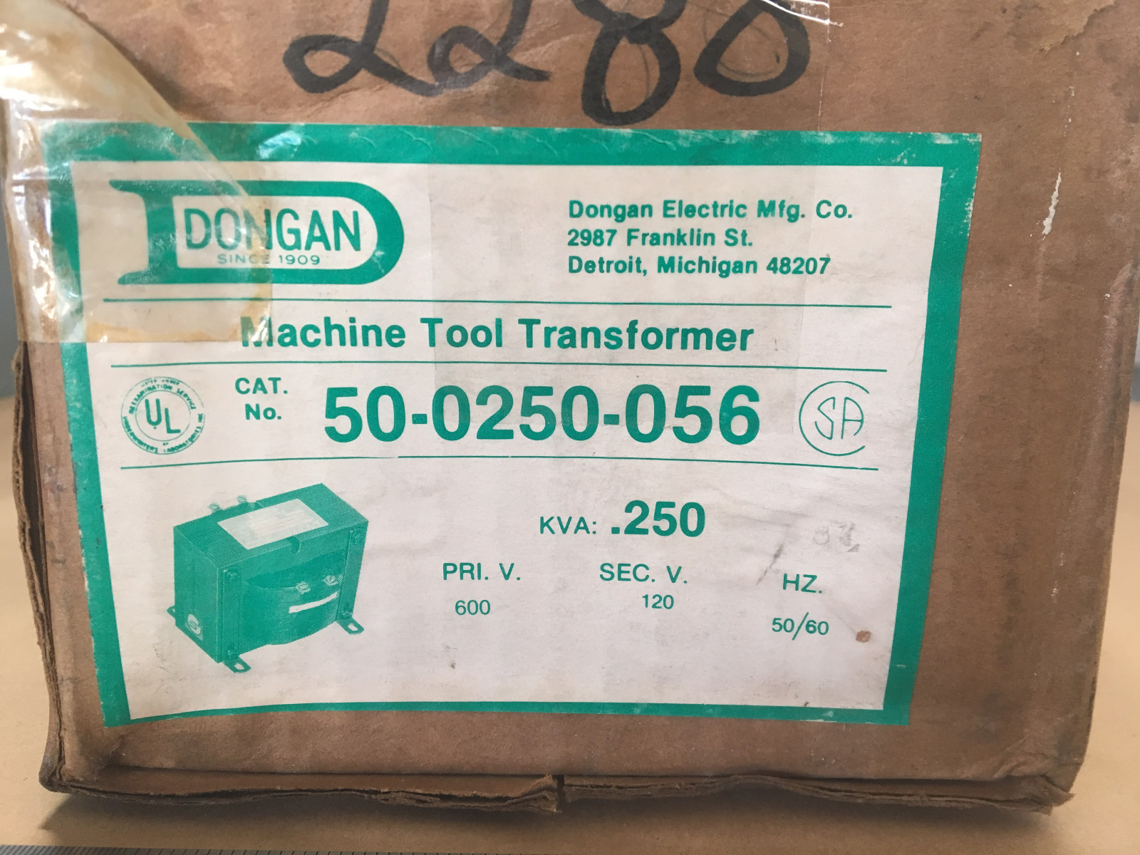 Dongan 50-0250-056 Machine Tool Transformer