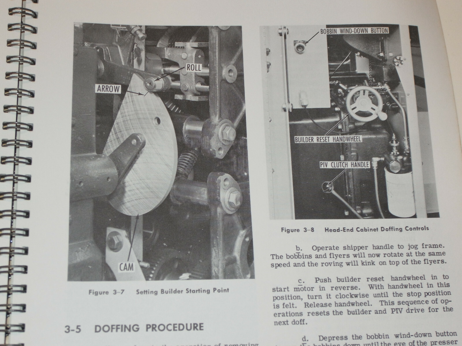 SACO-LOWELL ROVEMATIC INSTRUCTION MANUAL! 1at EDITION! 1964! PICTURES! OPERATION