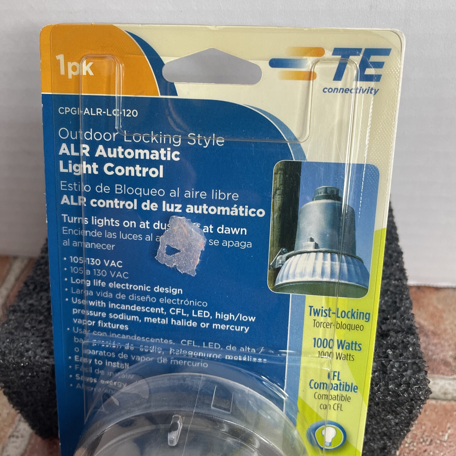 TE Connectivity ALR Automatic Light Control, Outdoor Locking Style CPGIALRLC-120