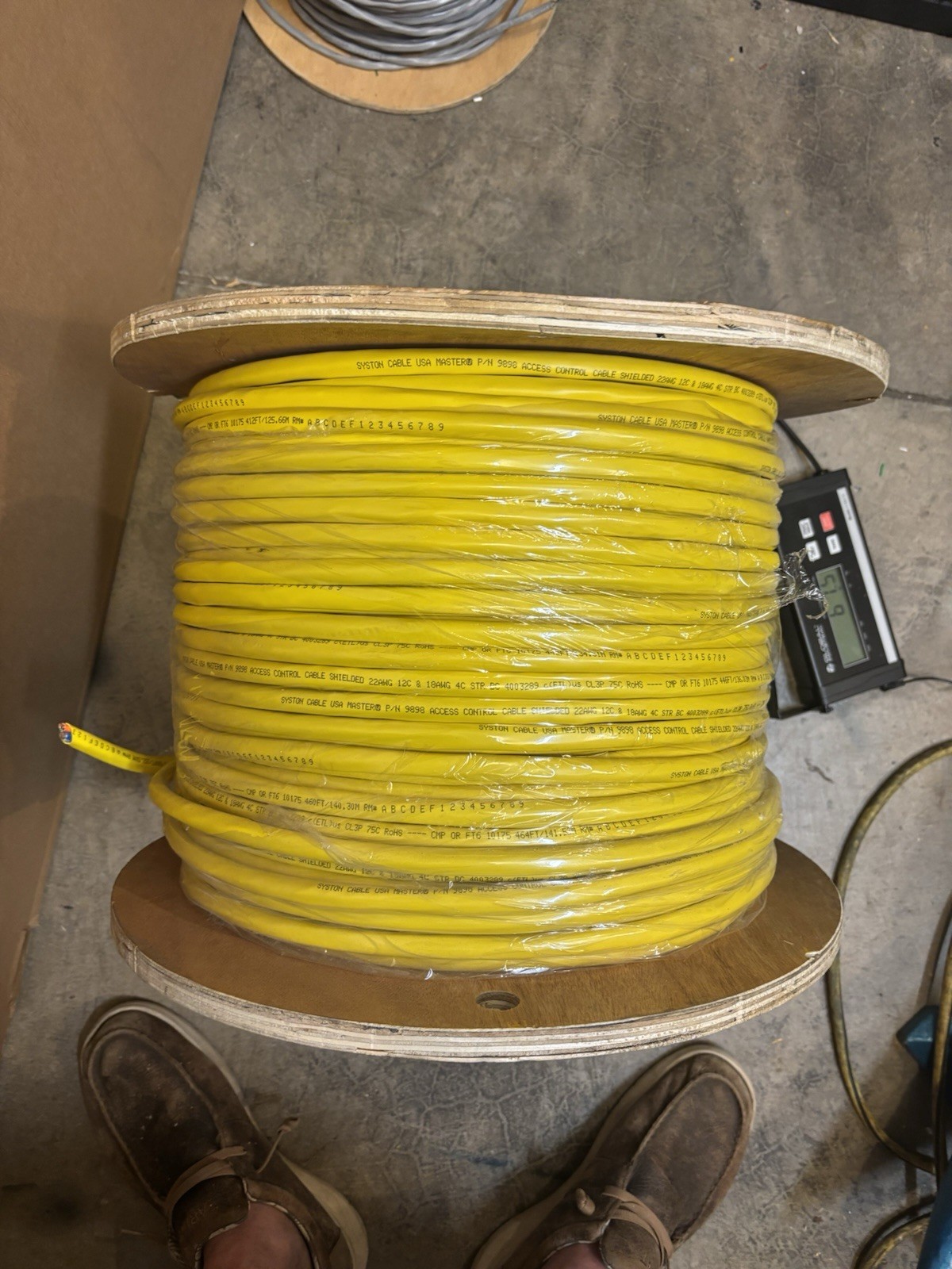 Syston Access Control Cable 18/4 + 22/3 Pair + 22/2 + 22/4 500ft 9898-SP-YL-500
