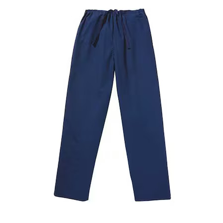 Landau 7602Bnplrg Scrub Pants, Cotton/Polyester, Drawstring Waist, 31 In