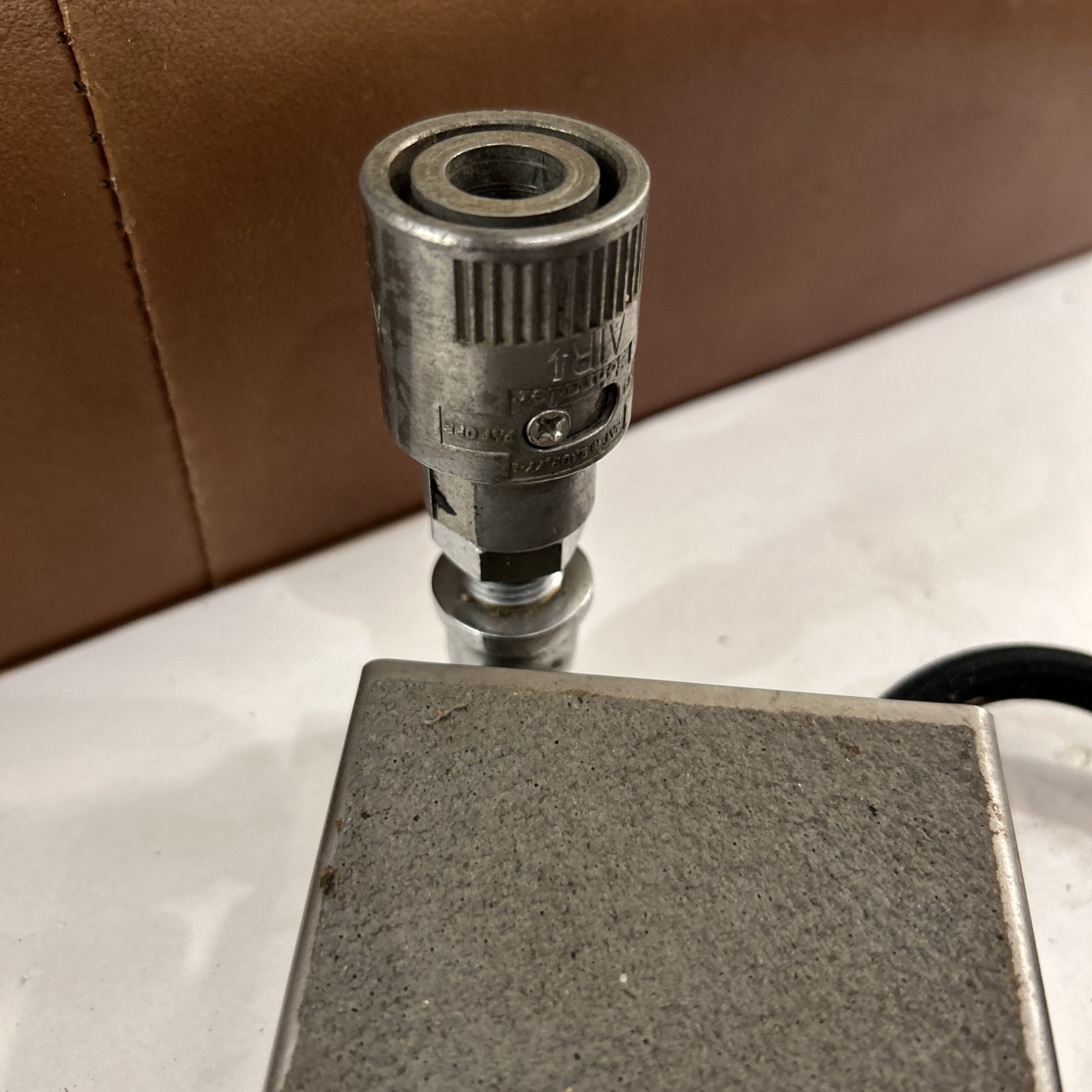 Vintage Schrader Pneumatic Foot Pedal With Hose