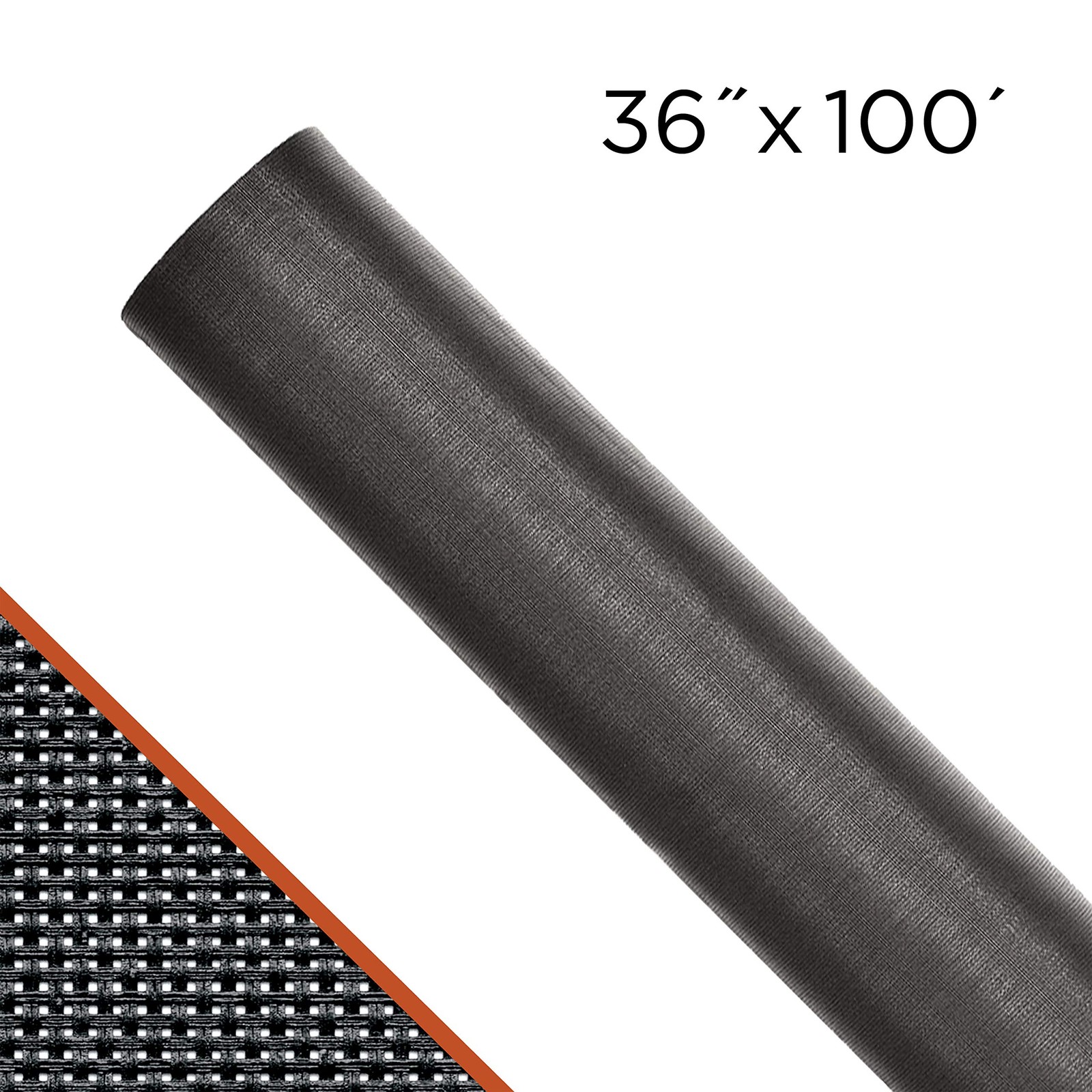 Saint-Gobain ADFORS Solar Screen, 36 Inches x 100 Feet 36″ x 100′, Charcoal