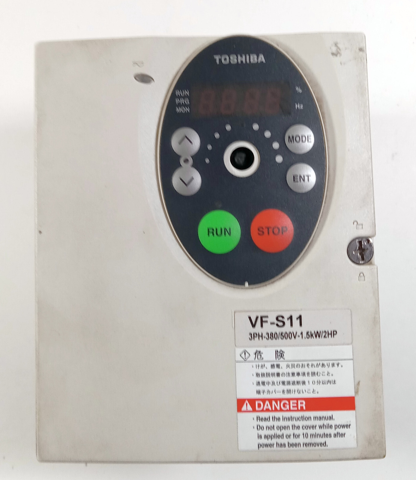 1 USED TOSHIBA VFS11*4015PL-WP (2) DRIVER INVERTER W/ LOOSE KNOB ***MAKE OFFER**