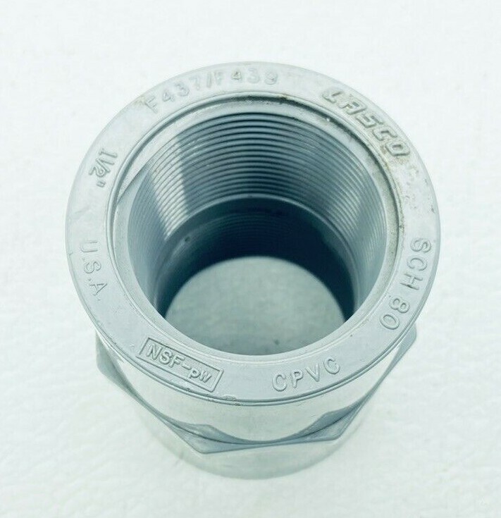 NEW LASCO F437/F439 1-1/2″ SCH 80 FEMALE ADAPTER CPVC BARREL