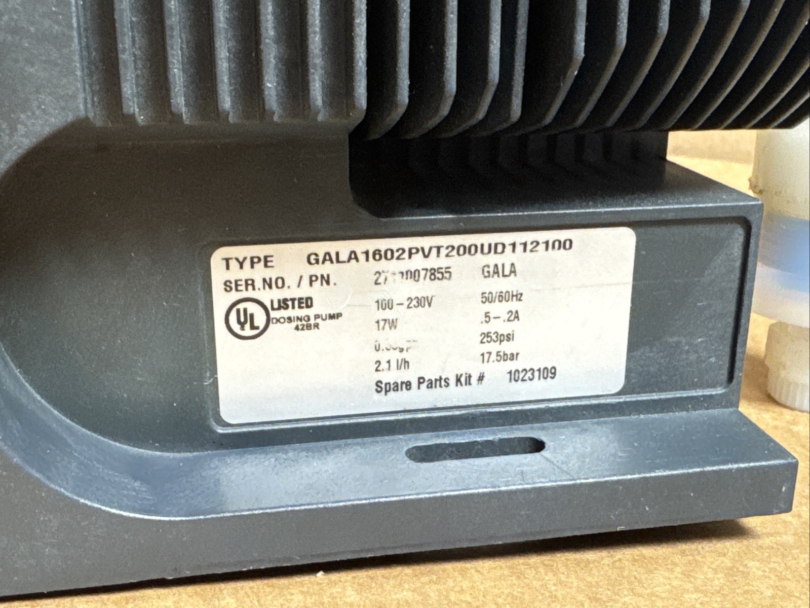 PROMINENT GALA1602PVT200UD112100 GALA Metering Dosing Pump FAST SHIPPING