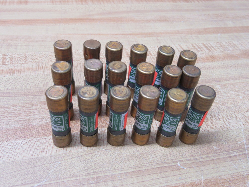 Buss NON-25 Bussmann Fuse Cross Ref 4XF92 (Pack of 18)