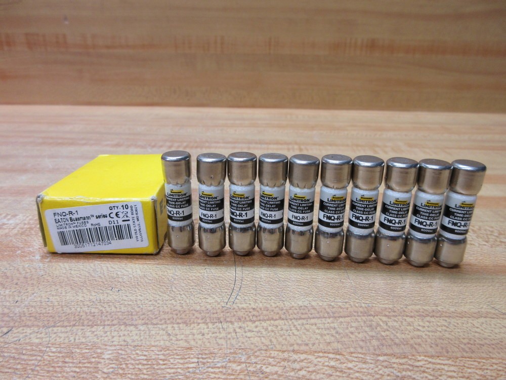 Buss FNQ-R-1 Bussmann Fuse Cross Ref 6F11 (Pack of 10)