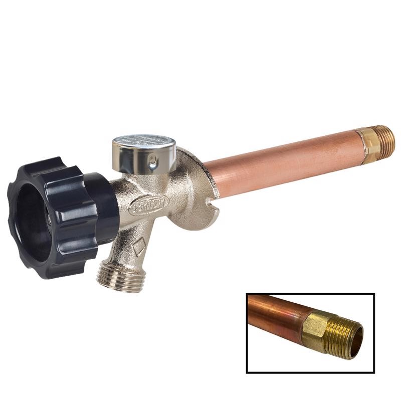 Prier 400 Series 1/2 MPT x 1/2 Sweat Brass Freezeless Wall Hydrant 10