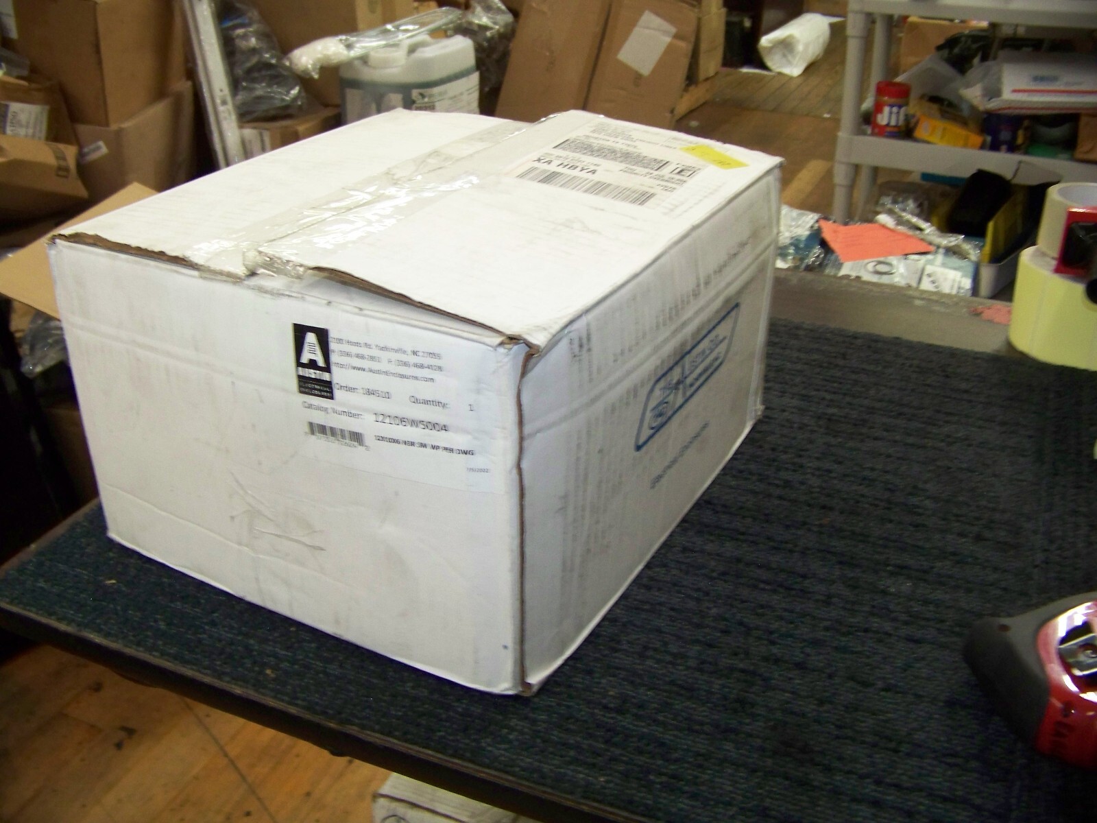 Austin Electrical Enclosure 12″ X 10″ X 6″ N3R SM WP PER DWG 12106WS004 New