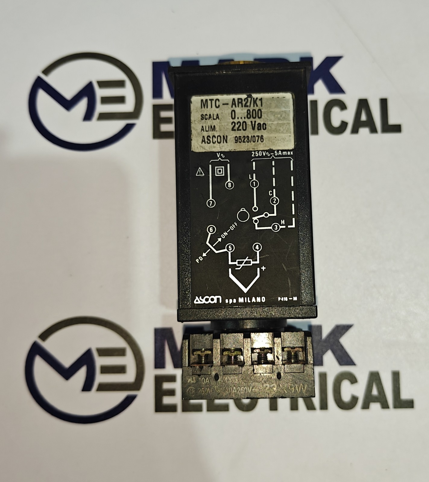 ASCON MTC-AR2/K1 SCALA 0.0-800C VOLTAGE 220VAC FAST SHIPPING