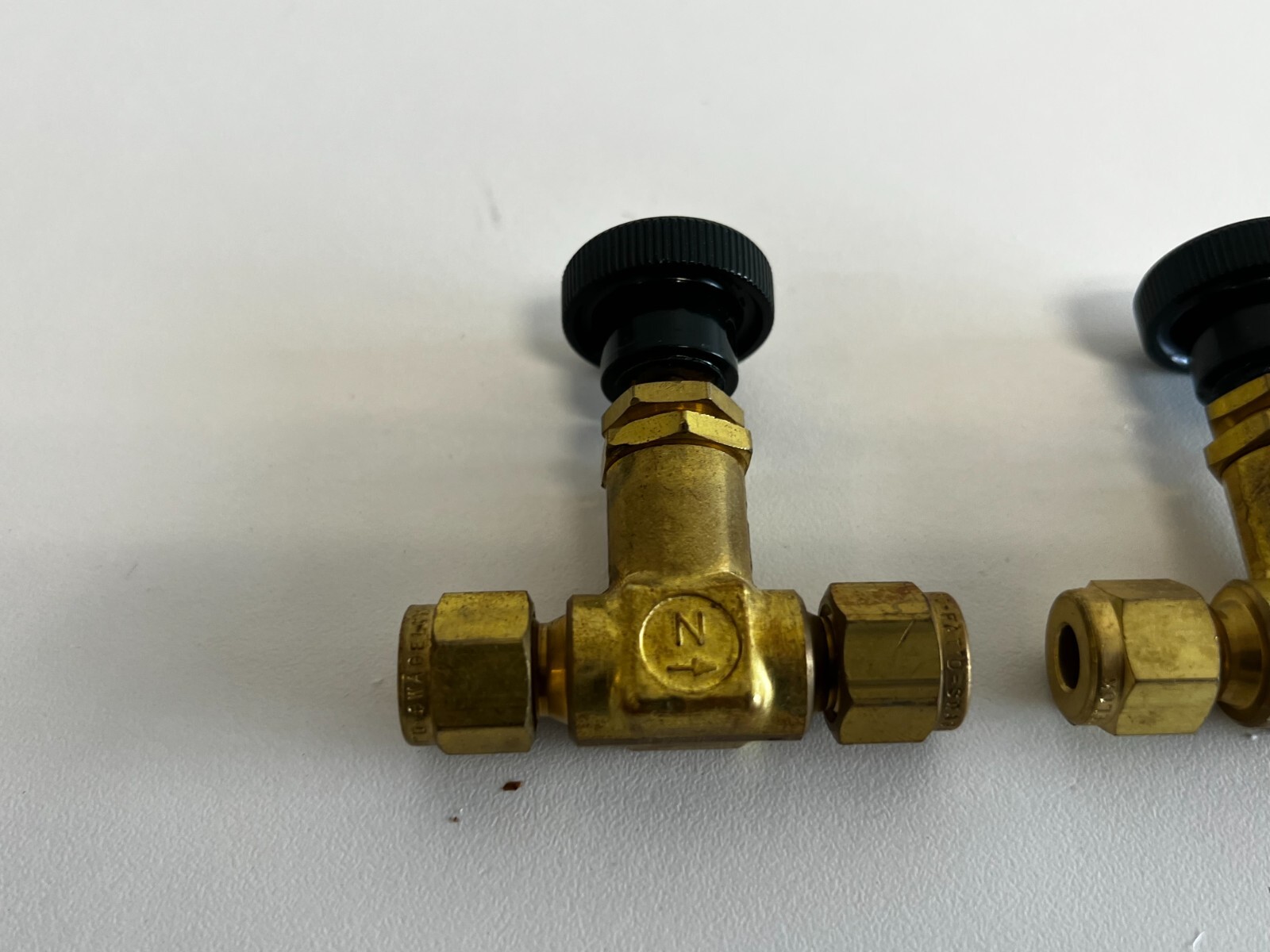 AA4: Lot of 2 Nupro JN Flow Control Valve 1/8″