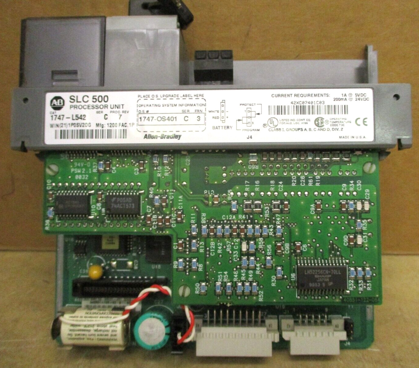 Allen-Bradley SLC 500 1746-P3 SLC 5/04 CPU 1747-L542 1747-DCM 1747-SDN 48691GN