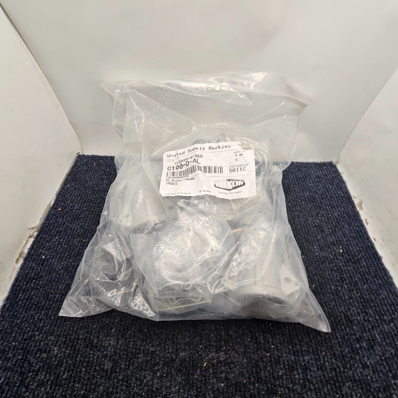 (QTY 5) Dixon G100-D-AL Aluminum A380 Global Type D Cam & Groove Hose Fitting 1″