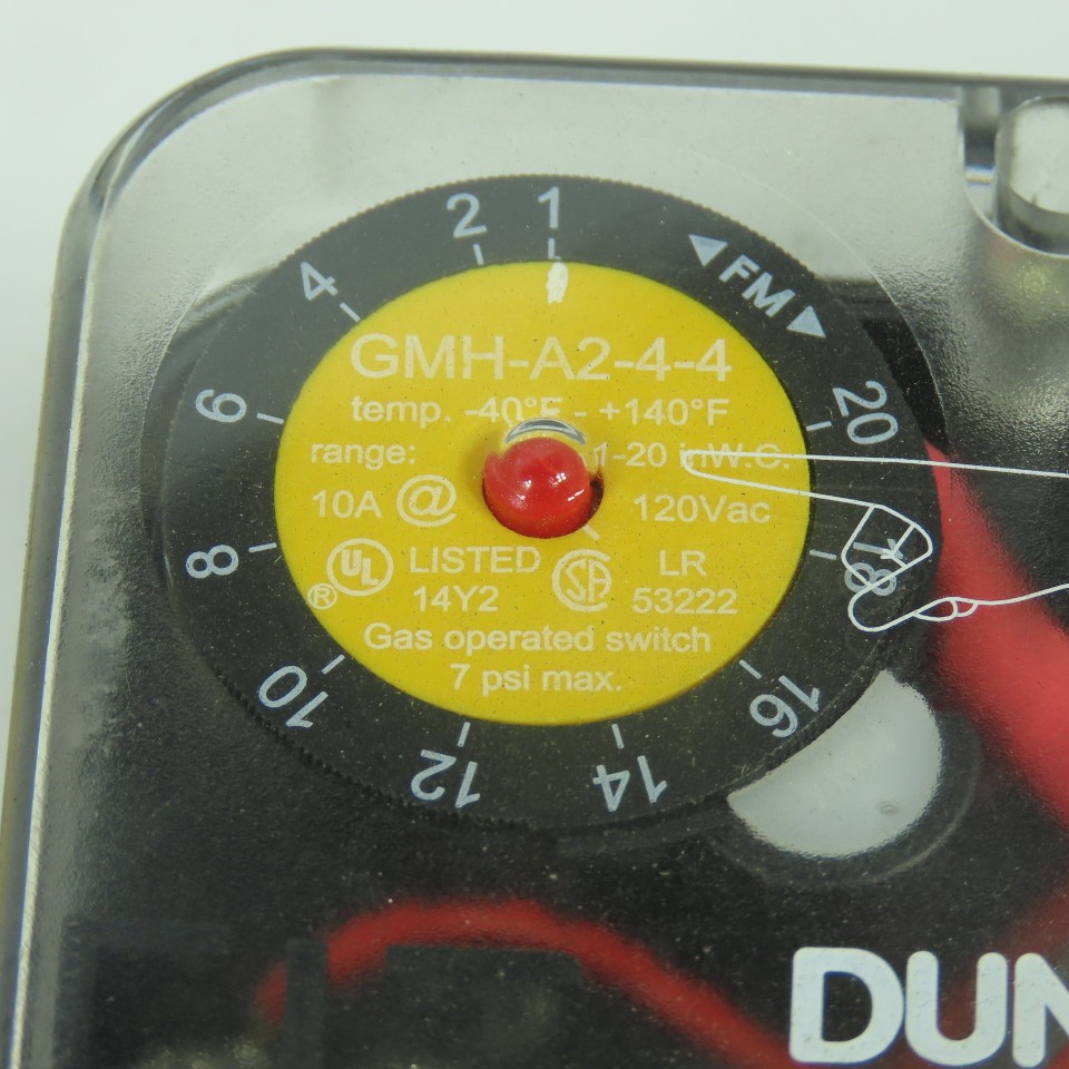 Dungs 217-323A Gas Pressure Switch 1-20″ WC 10A 120VAC