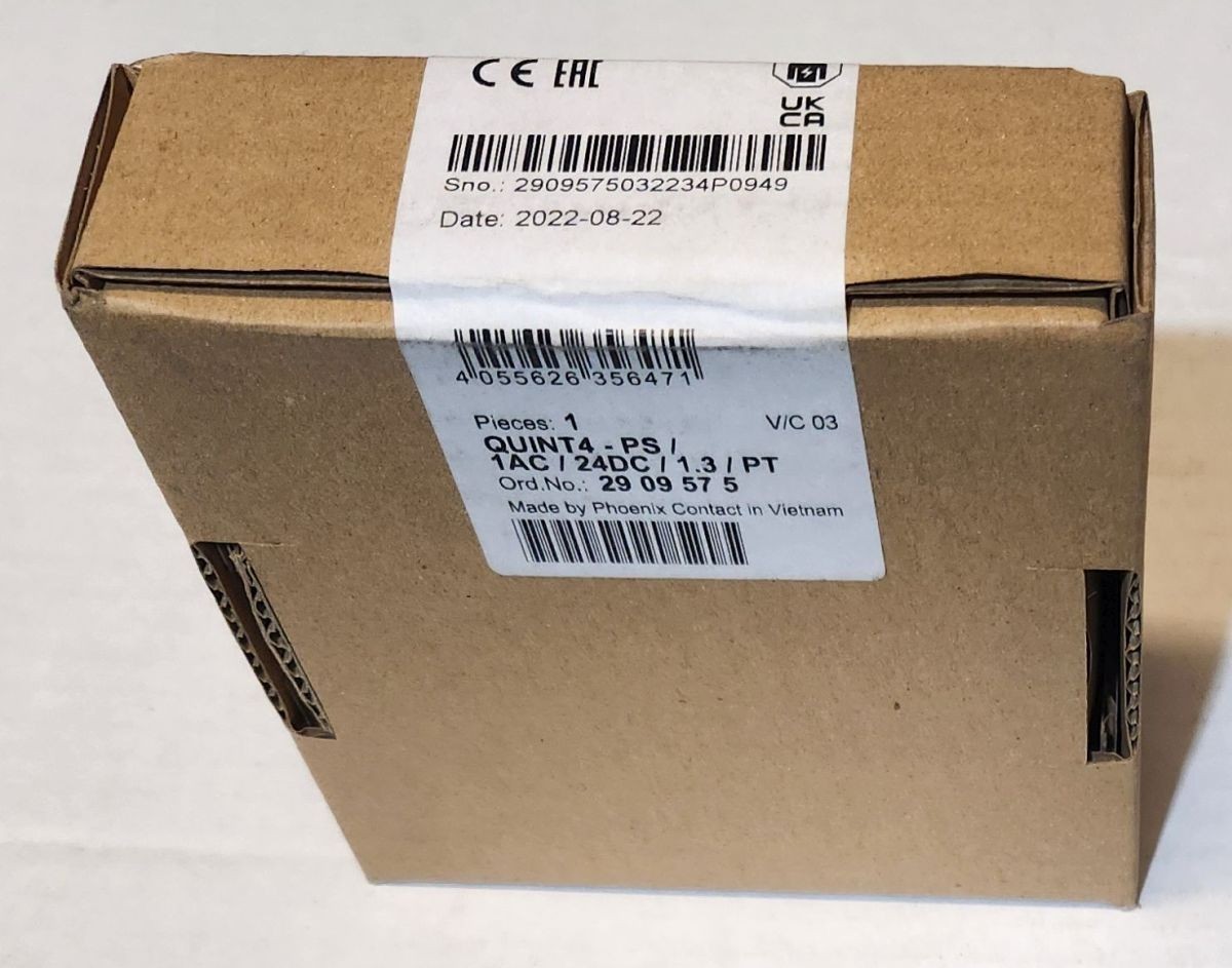 NEW PHOENIX 2909575 POWER SUPPLY UNIT QUINT4-PS/1AC/24DC/1.3/PT