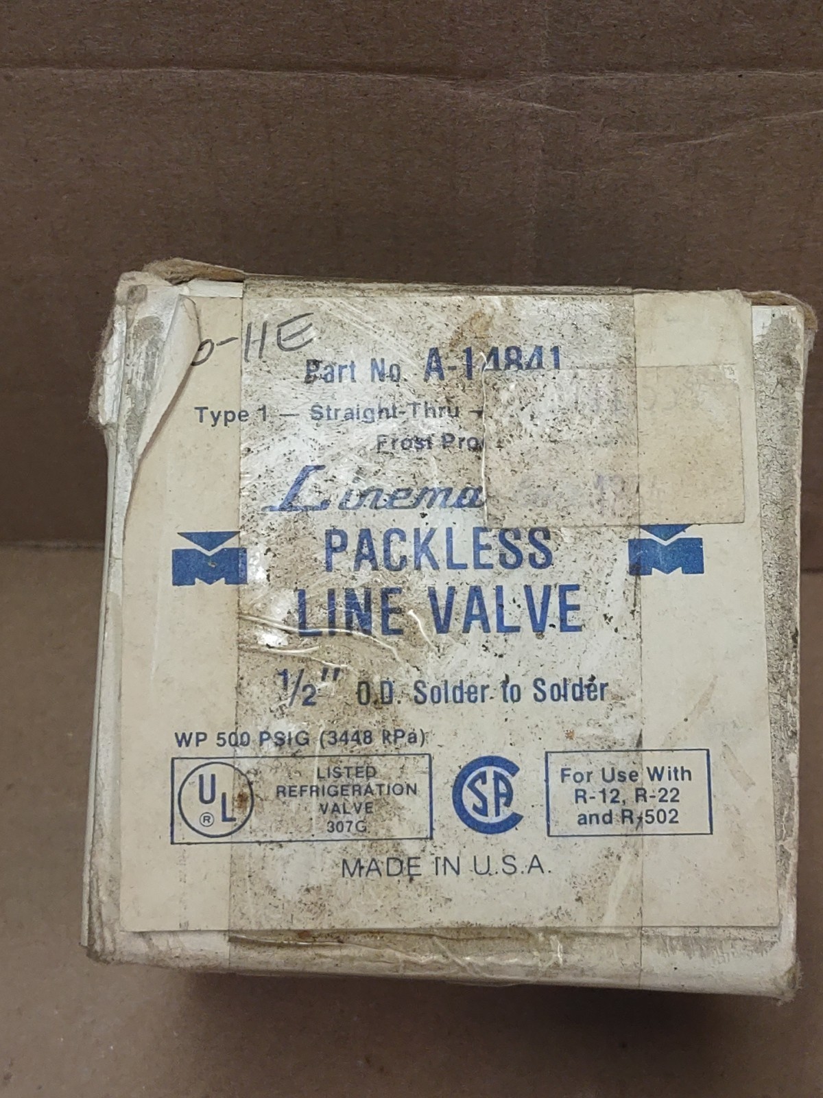 Mueller Industries A14841 1/2 Inch Straight Packless Line Valve