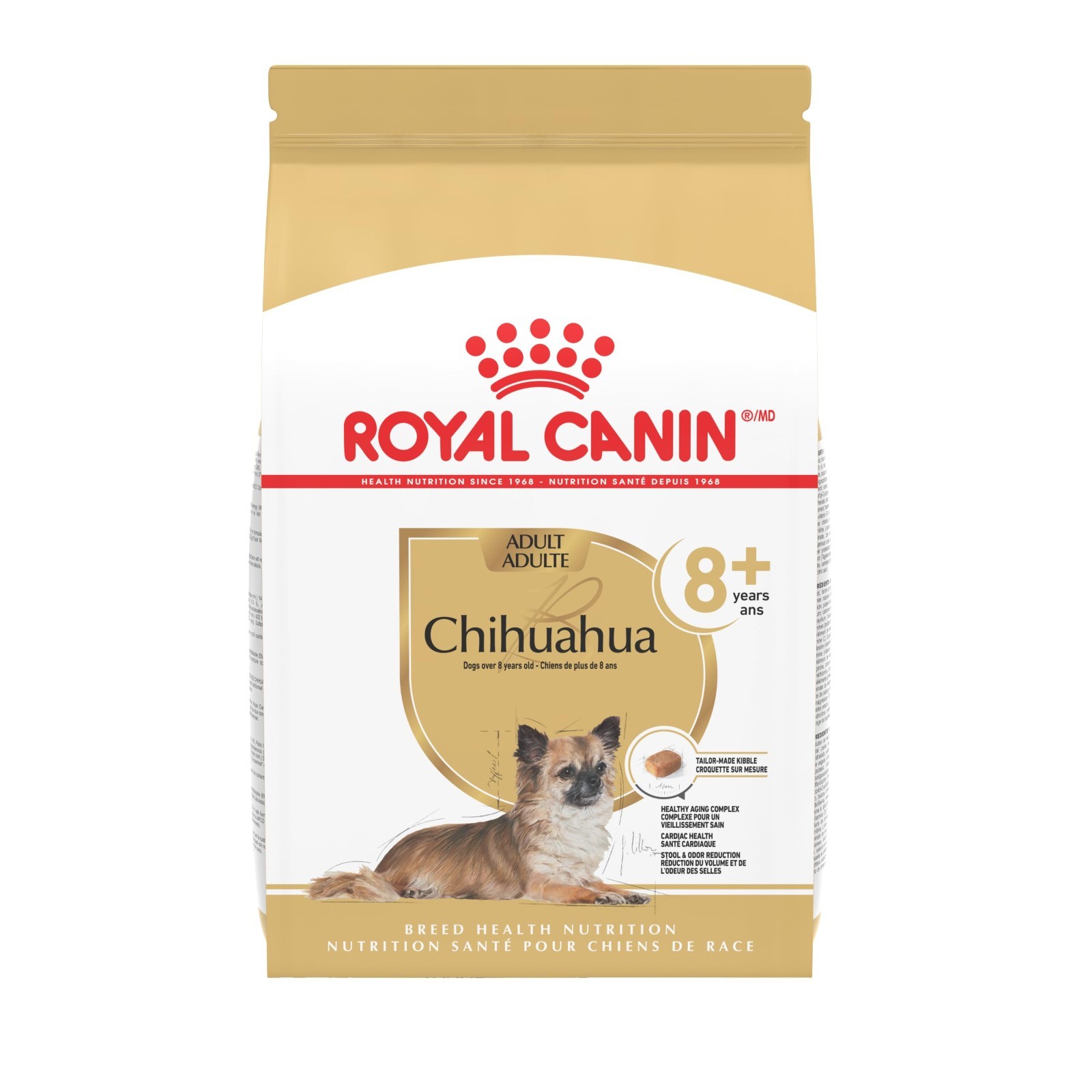 2 PACK Royal Canin Chihuahua Adult 8+ Breed Specific Dry Dog Food, 2.5 lb