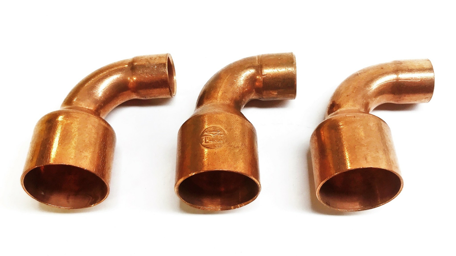 Unbranded 1″ Seat x 1/2″ Sweat Copper Reducing Elbow [Lot of 3] NOS