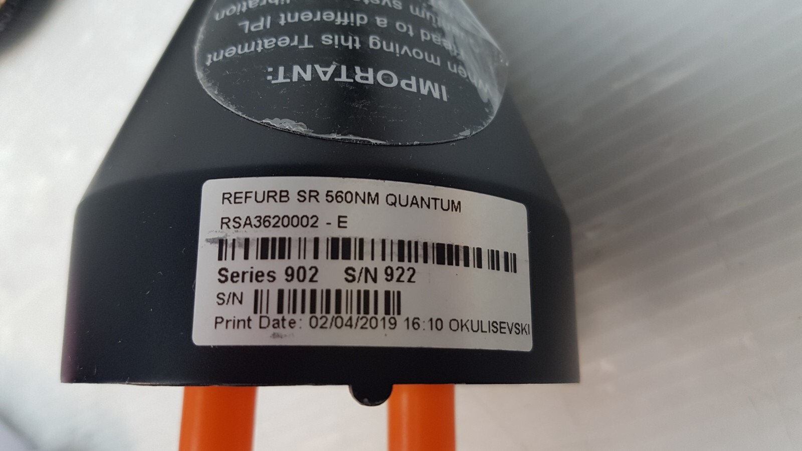 LUMENIS IPL QUANTUM SR 560NM HEAD SA3620002-E