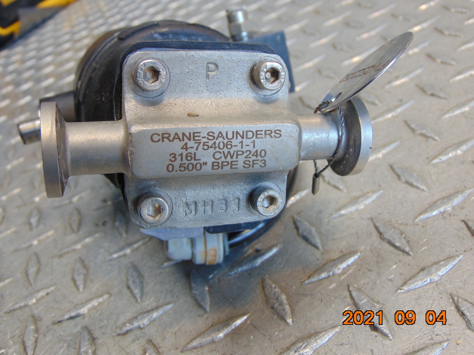 SAUNDERS MVL-2E2-V15 SMART VALVE SENSOR w EC PISTON ACTUATOR & 4-75406-1-1
