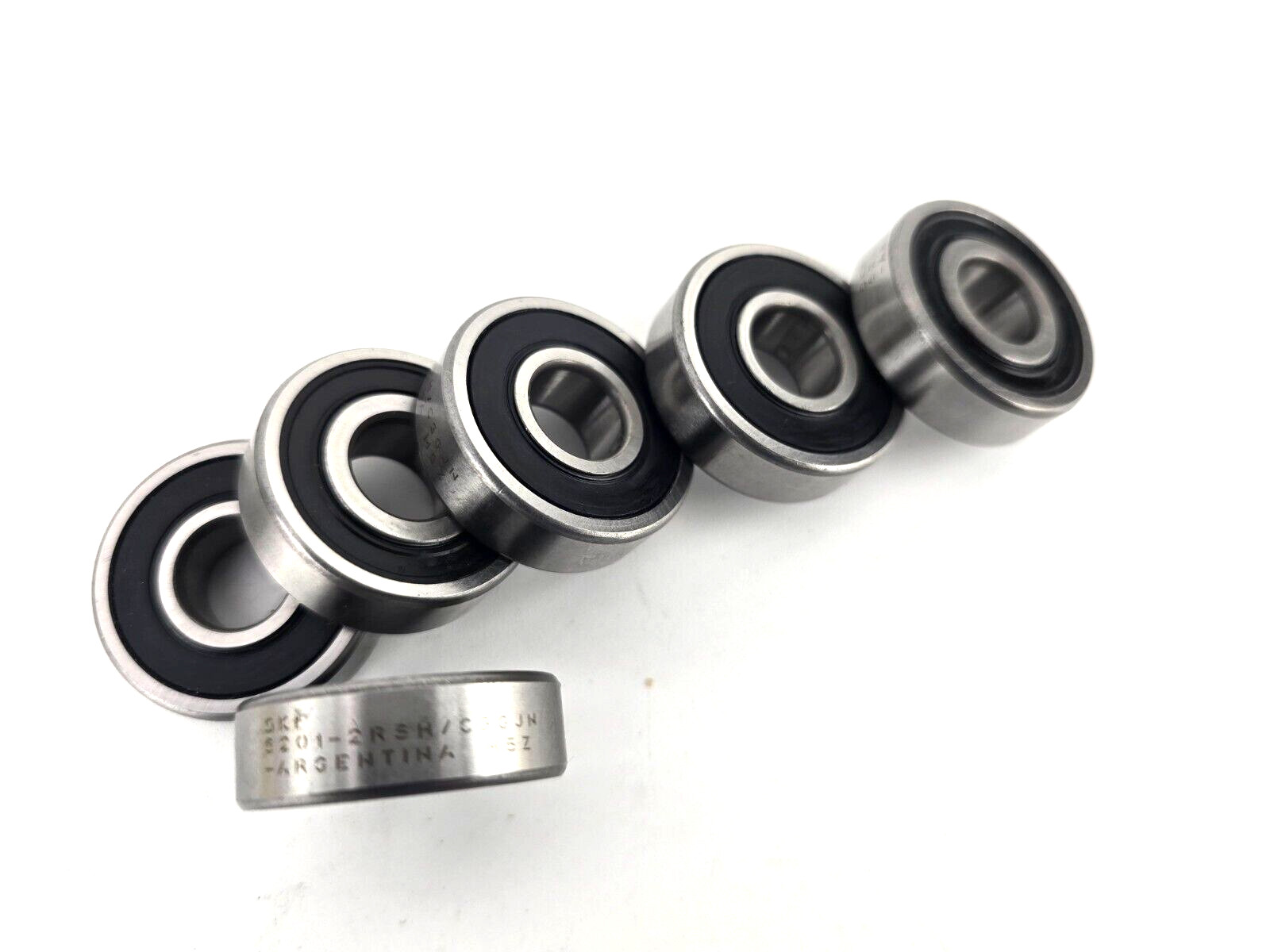 6pcs SKF 6201-2RSH/C3GJN 12x32x10mm Radial Deep Groove Bearing