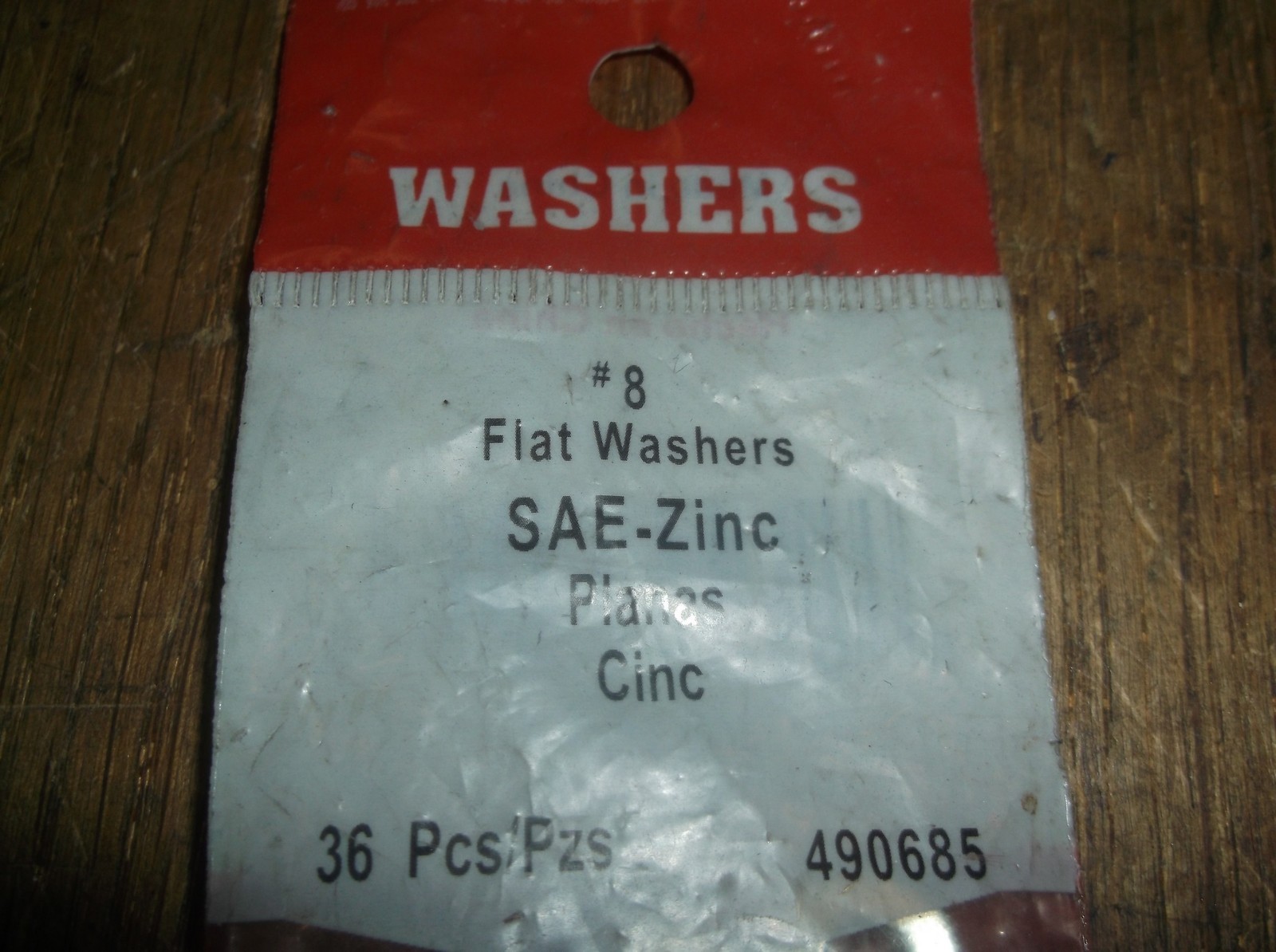 NEW Hillamn #8 Flat Washers SAE-Zinc 490685 V01513, Lot of 36 *FREE SHIPPING*