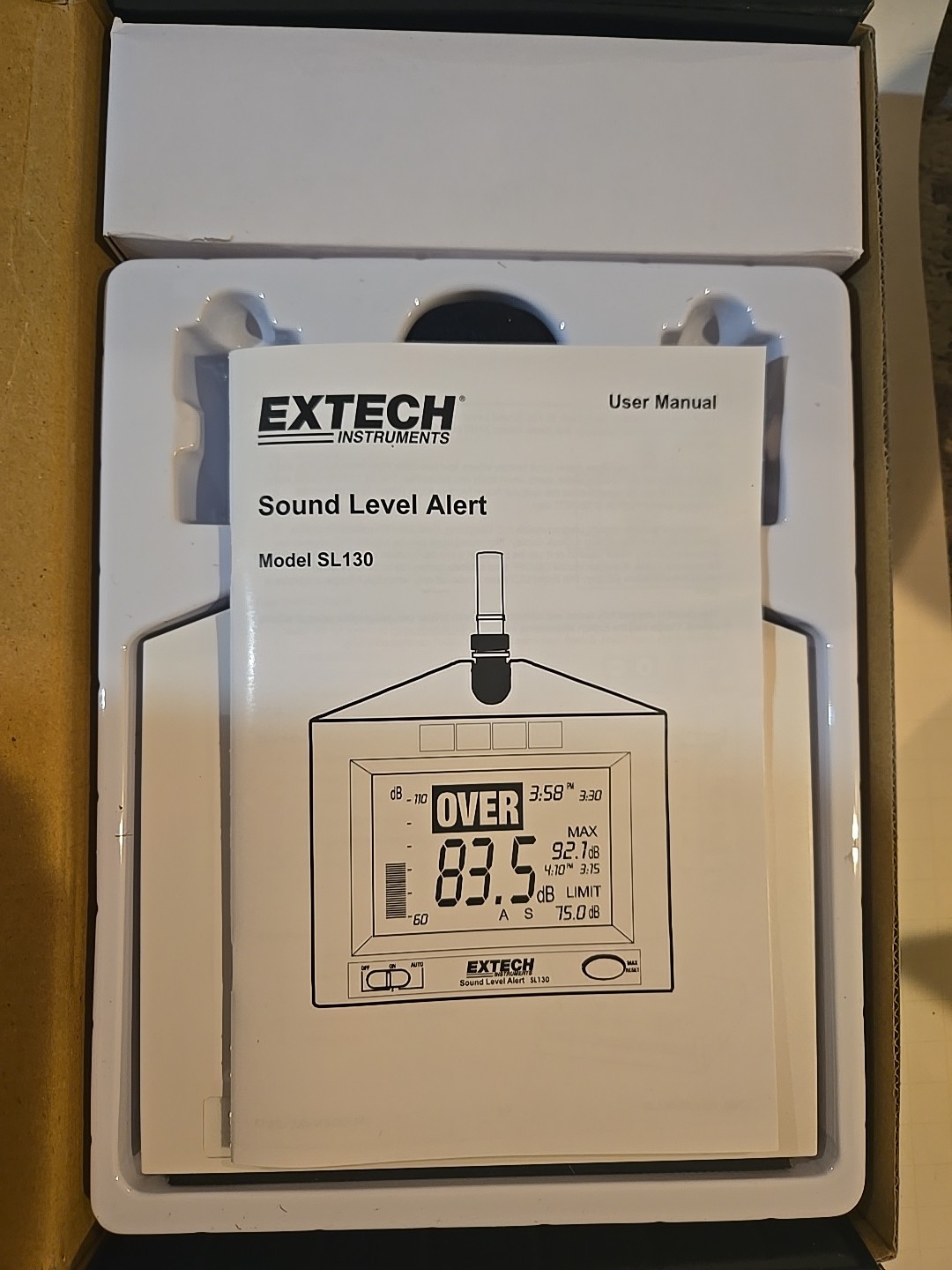 Extech SL130W – Sound for Level for Alert with Alarm White