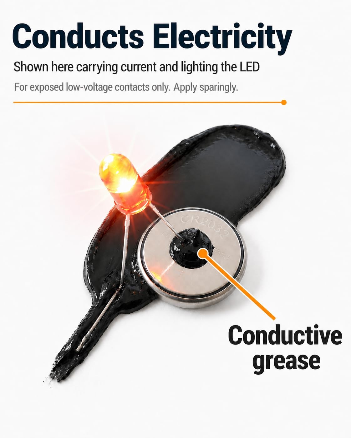 Electrically Conductive Grease 100 mL Carbon Paste for LowVoltage Contacts Term