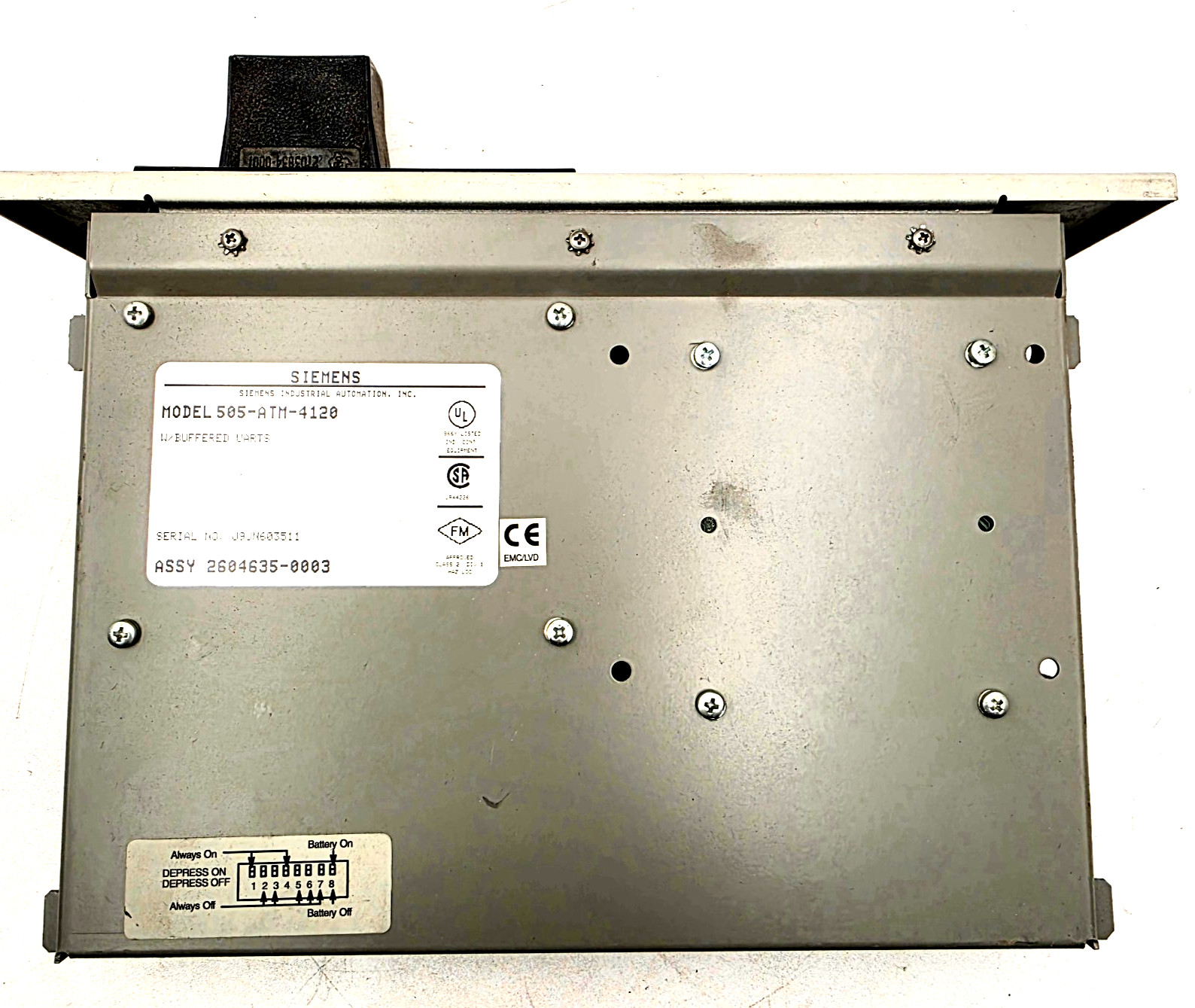 SIEMENS SIMATIC 386/ATM, MODEL #505-ATM-4120 COPROCESSOR MODULE.