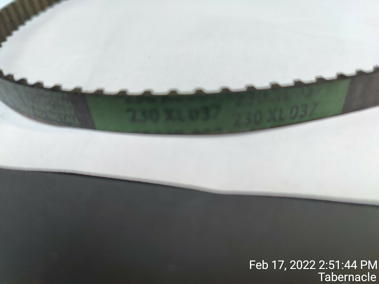 Label Aire 2111 2114 2115 NEW REWIND GEARBELT BELT 7431300 240XL037