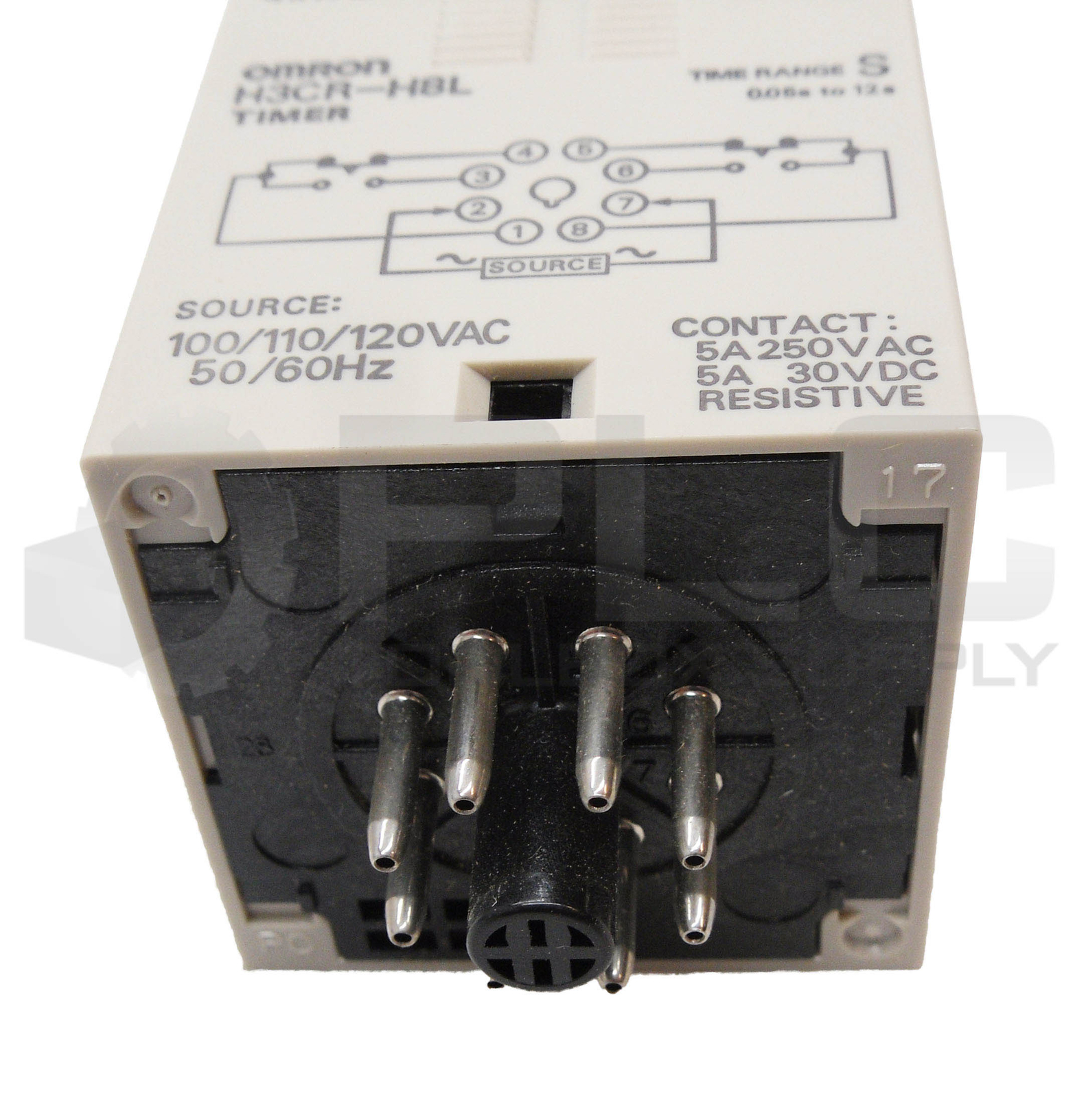 NEW OMRON H3CR-H8L TIMER 0.05S-12S 5A 250VAC 30VDC 50/60HZ H3CR