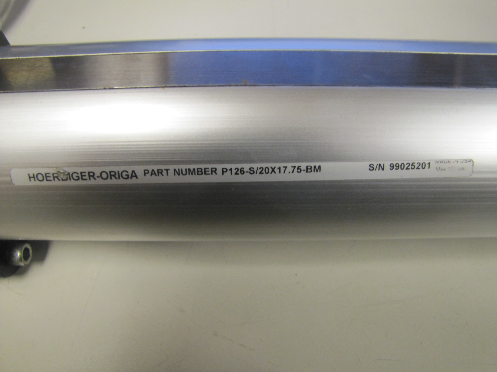 HOERBIGER-ORIGA P126-S/20X17.75-BM P126S20X1775BM RODLESS CYLINDER NEW