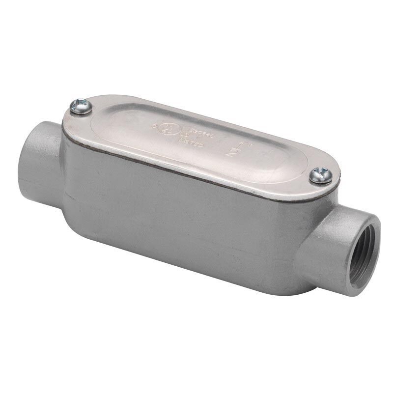 Bridgeport C-41CG Rigid IMC Conduit Body Type C Alum Cover & Gasket 1/2″