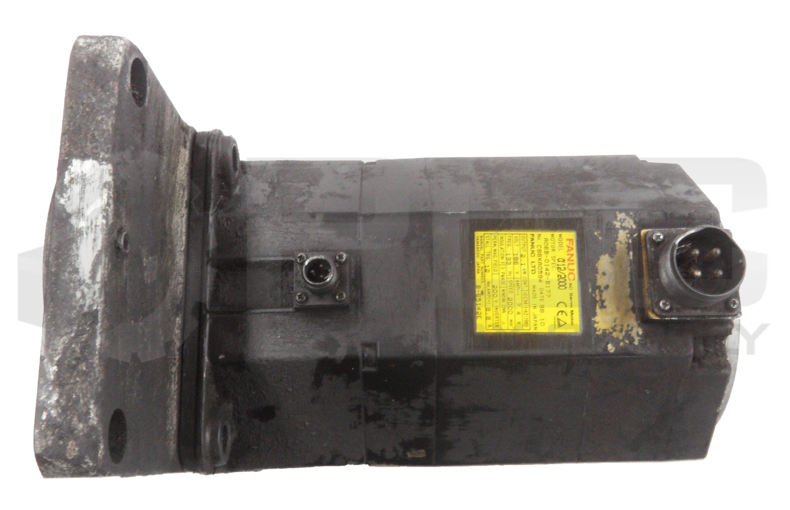 FANUC A06B-0142-B177 SERVO MOTOR C98XA0594 2.1KW 7.4A 186V 133HZ *PARTS ONLY*