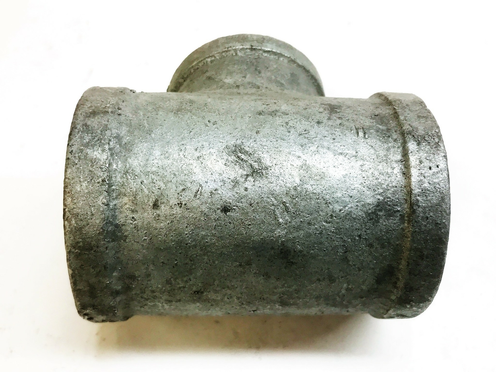Galvanized Malleable Iron 2″ Female x 1-1/2″ Female x 2″ Female Reducer Tee NOS