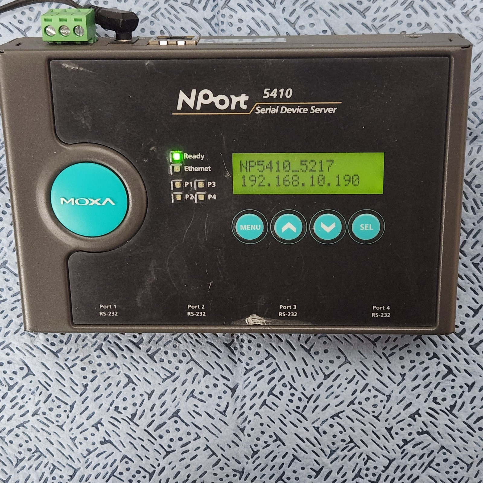 Moxa NPort 5410 (12-48VDC) 4 Port Serial Device Server