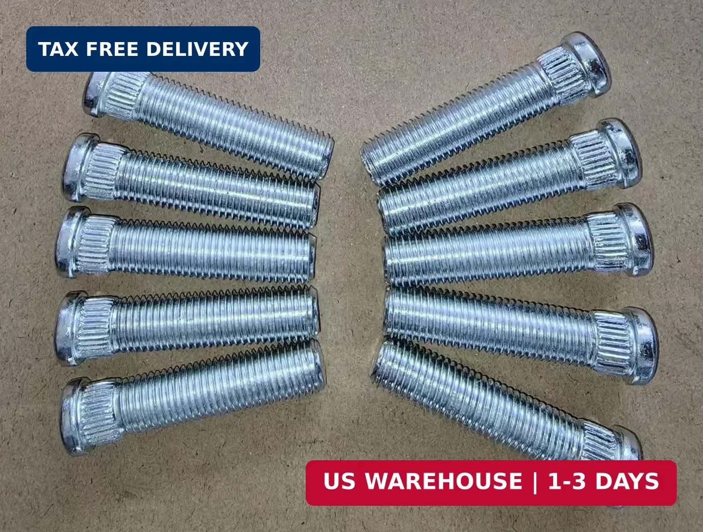 10PCS 1/2″ Longer Than Stock Wheel Stud Lug Bolt Fits for 1982-2004 Chevy S10 S-