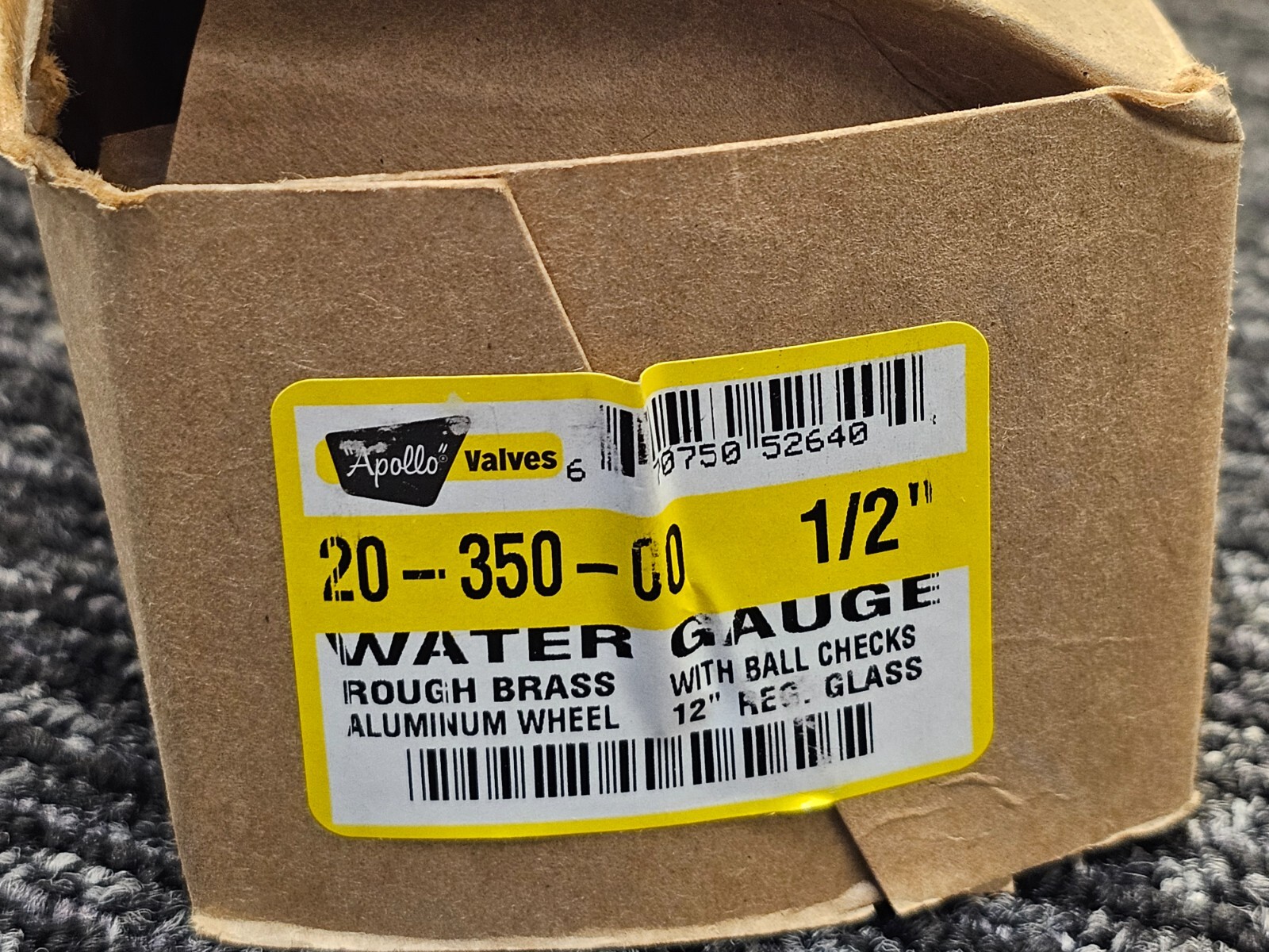 APOLLO VALVES 20-350-00 Water Gauge EPDM Glass Seal Aluminum Wheel Replacement