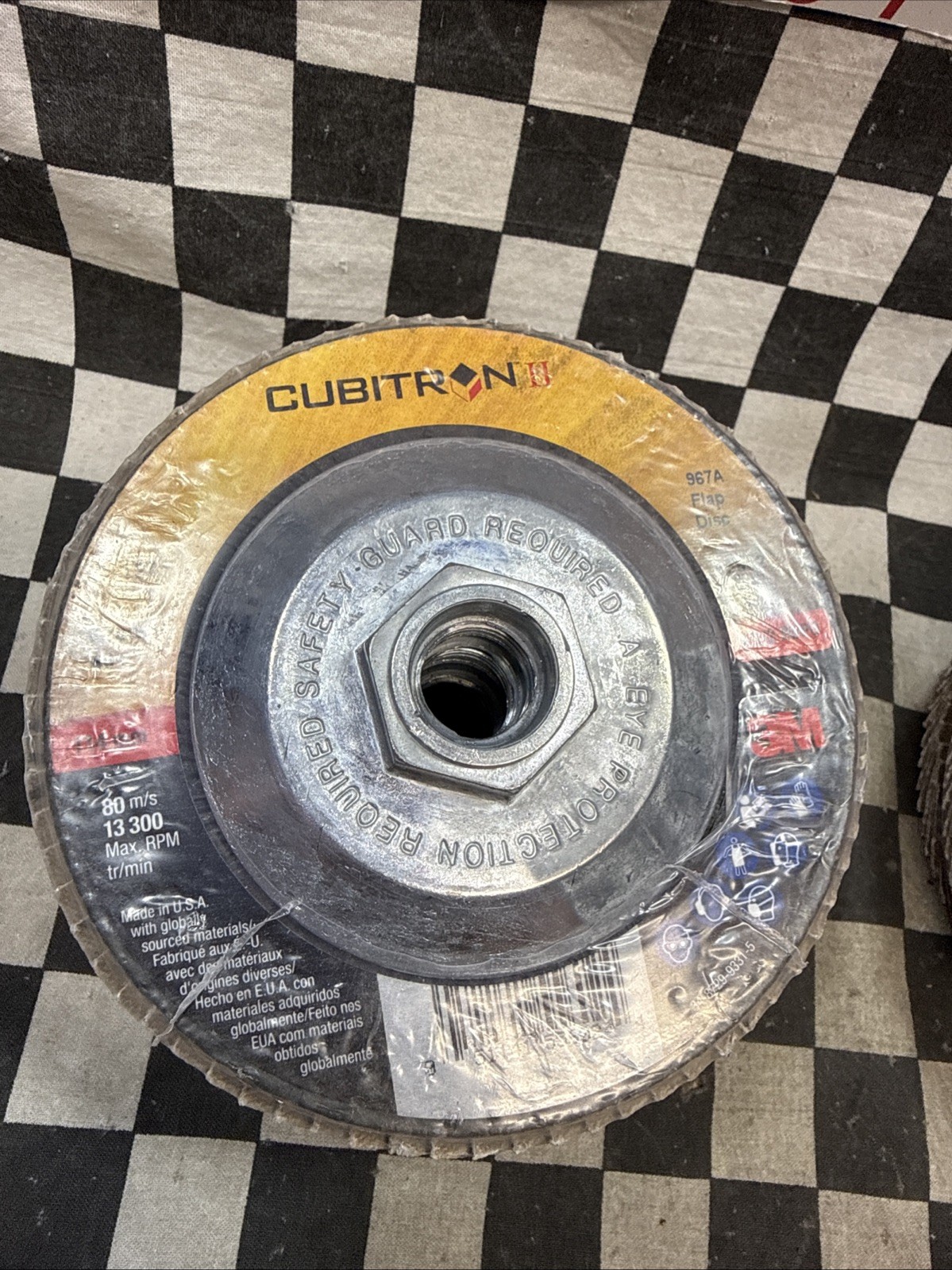 3M CUBITRON II Flap Disc Type 27, 4-1/2″ x 7/8″, Ceramic, GRADE 40, LOT OF 10