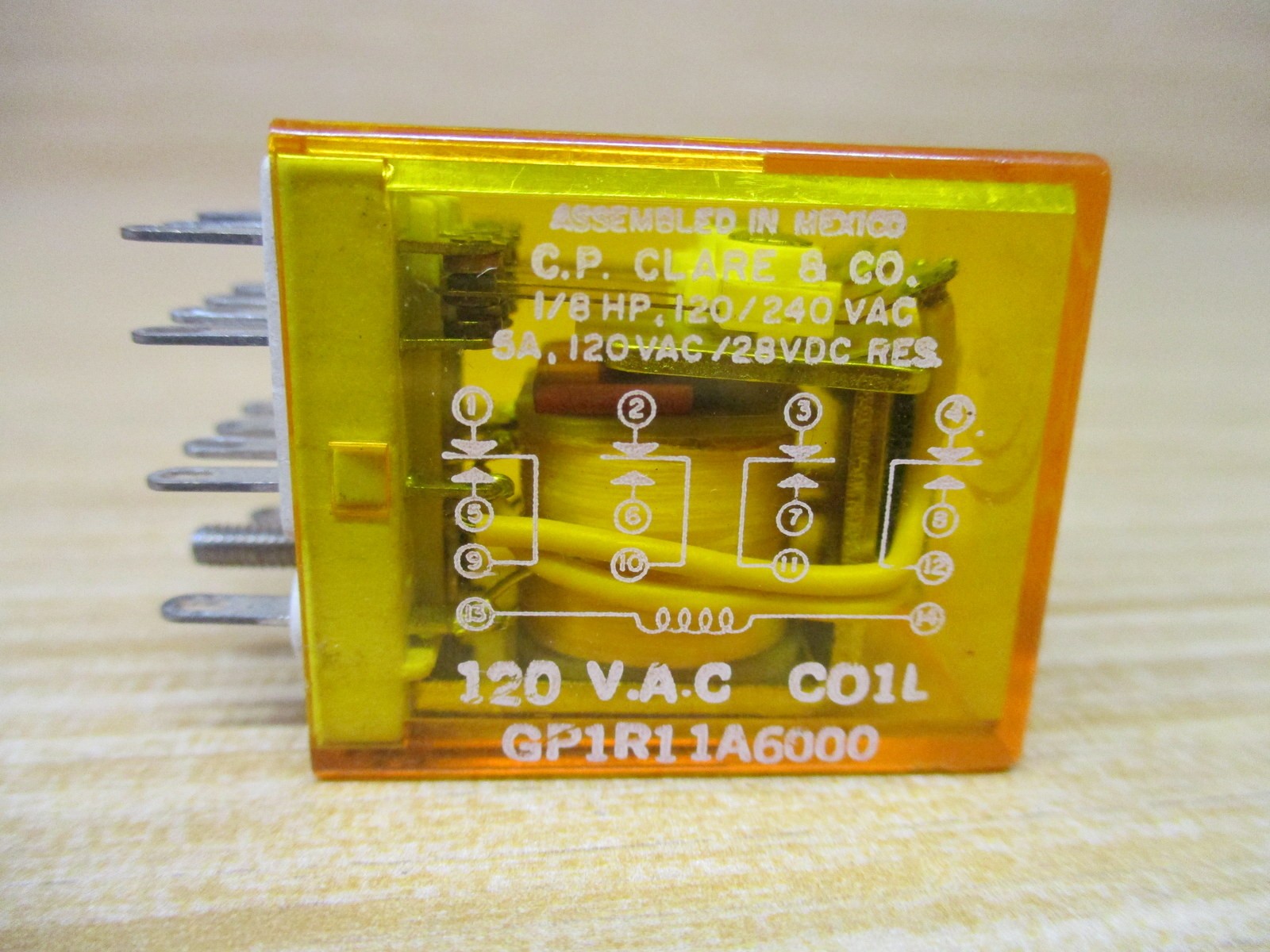 C.P. Clare GP1R11A6000 Relay GP1R11A6000-120VAC