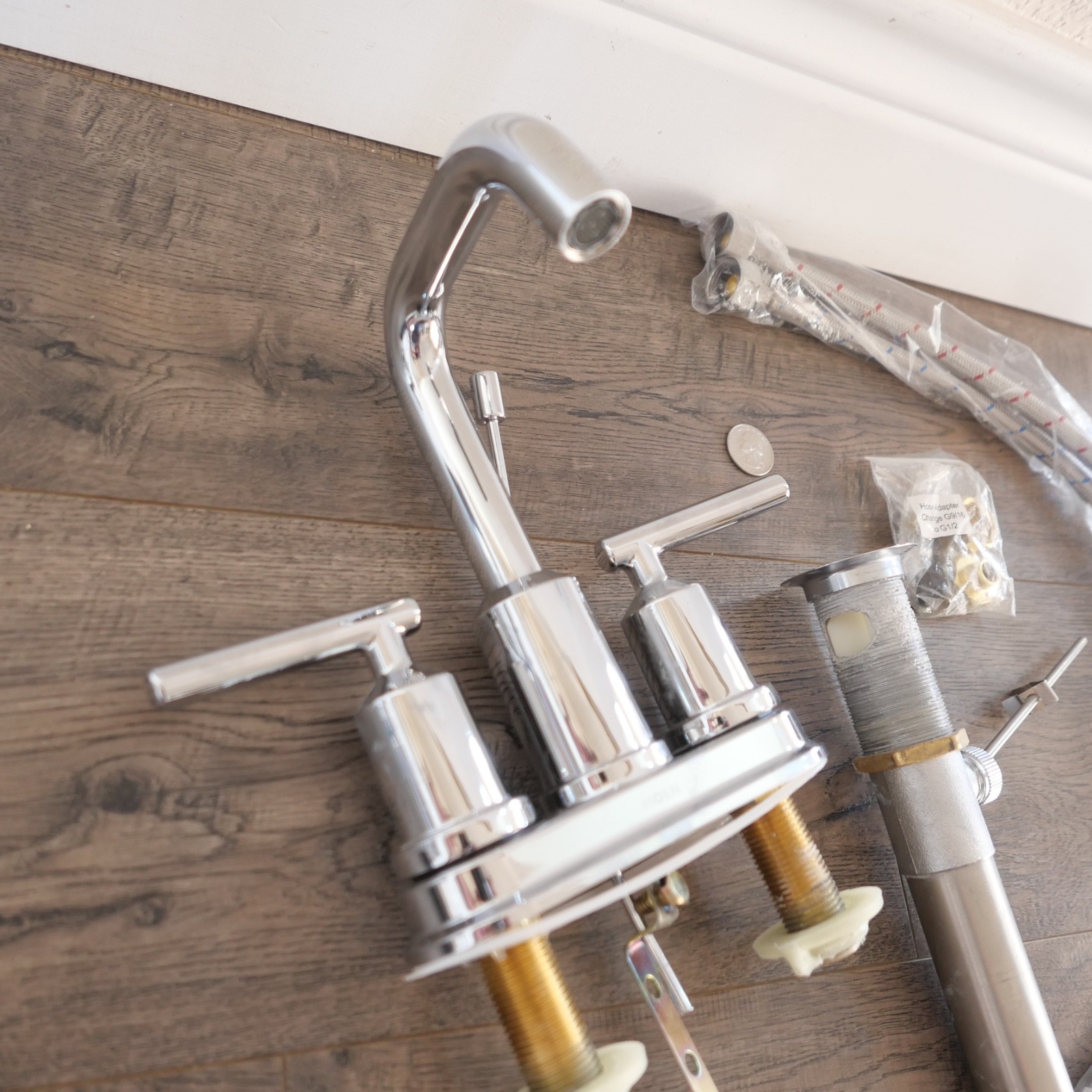 GIBSON 6150 Low Arc,Chrome,Moen,Gibson,Brass,1.2gpm 494M08