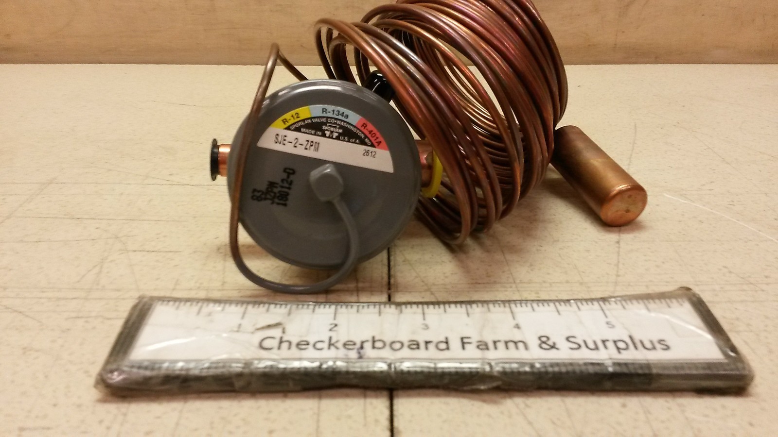 NOS Sporlan Thermal Expansion Valve 3×5 ODF 30′ R12 R134a R401a SJE-2-ZPM 129146
