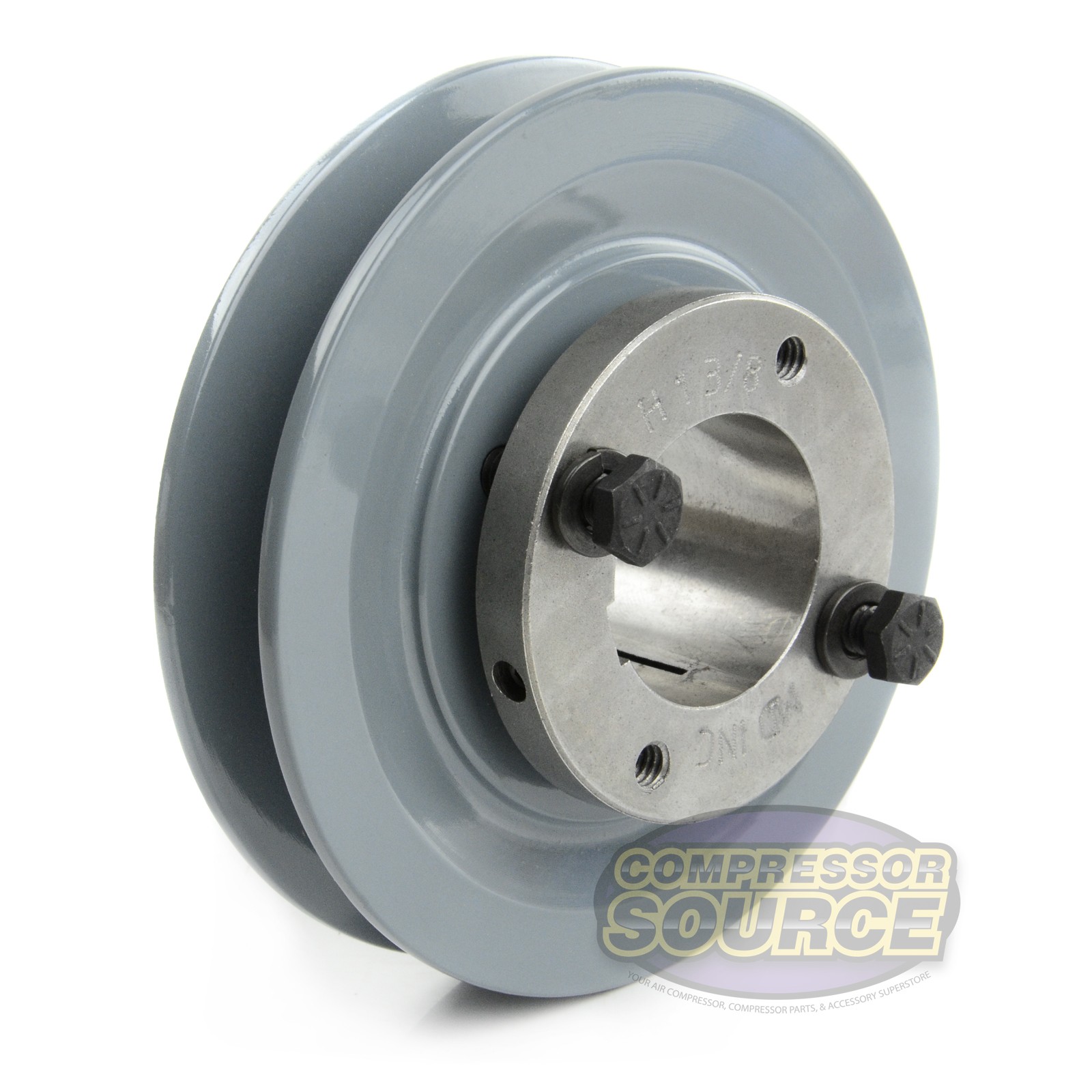 Cast Iron 4.5″ Single Groove Pulley Belt A Section 4L with 1-3/8″ Sheave Bushing