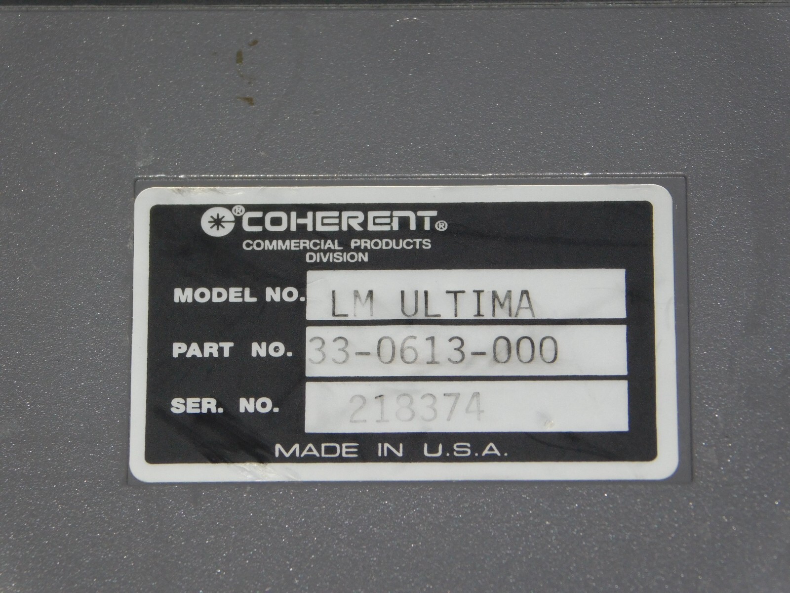 Coherent LabMaster Ultima 33-0613-000 Laser Power Energy Meter Display Analyzer